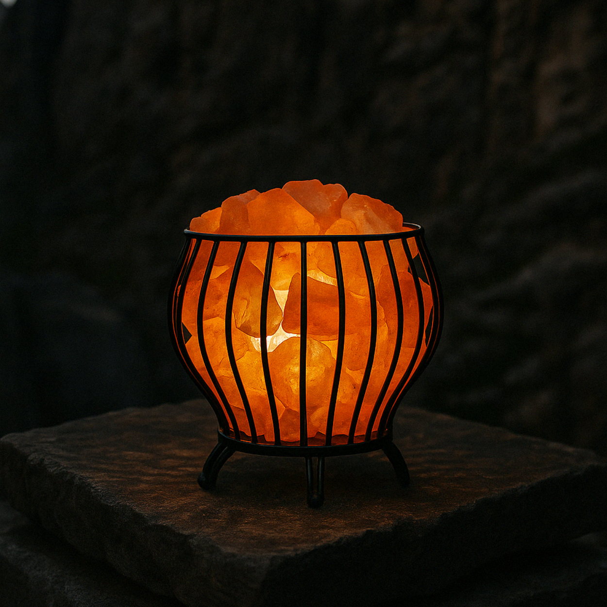 Lampe de sel - Panier Médiéval