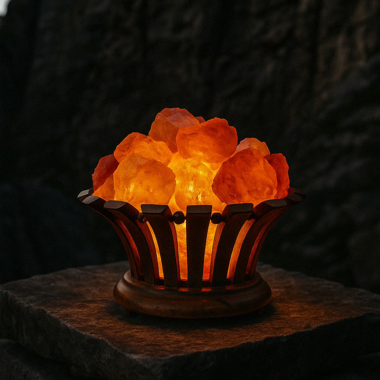Lámpara de sal - Fuego ardiente